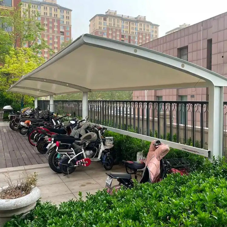 道真膜结构电动车棚